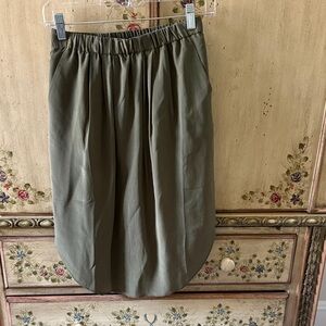 Madewell A-Line Skirt in silk